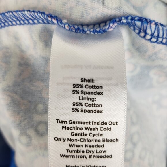 Talbots Everyday Stretch Skort Small Blue Dreamy Paisley Pull On NWT New - Picture 8 of 8